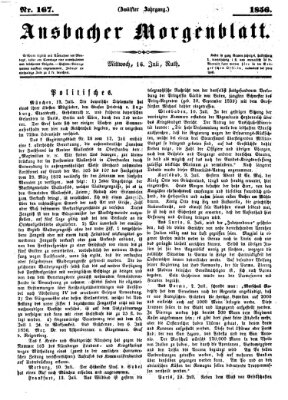 Ansbacher Morgenblatt Mittwoch 16. Juli 1856
