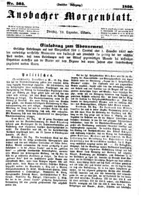 Ansbacher Morgenblatt Dienstag 23. Dezember 1856
