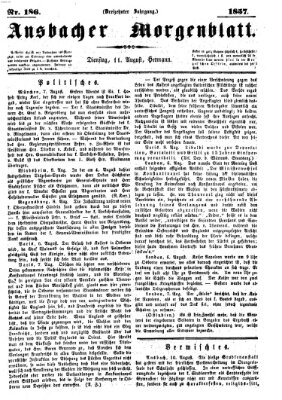 Ansbacher Morgenblatt Dienstag 11. August 1857