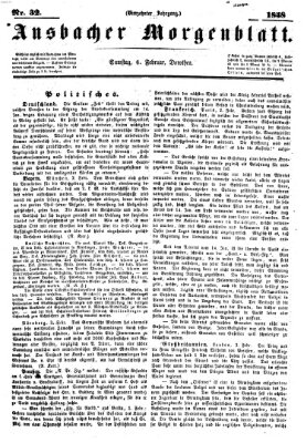 Ansbacher Morgenblatt Samstag 6. Februar 1858