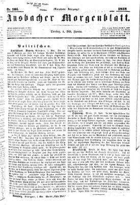 Ansbacher Morgenblatt Dienstag 4. Mai 1858