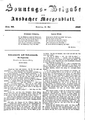 Ansbacher Morgenblatt Sonntag 30. Mai 1858