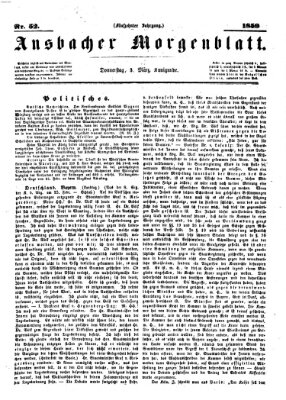 Ansbacher Morgenblatt Donnerstag 3. März 1859