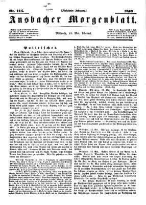 Ansbacher Morgenblatt Mittwoch 18. Mai 1859