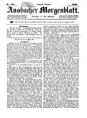Ansbacher Morgenblatt Donnerstag 31. Mai 1860