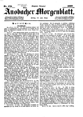 Ansbacher Morgenblatt Freitag 20. Juli 1860