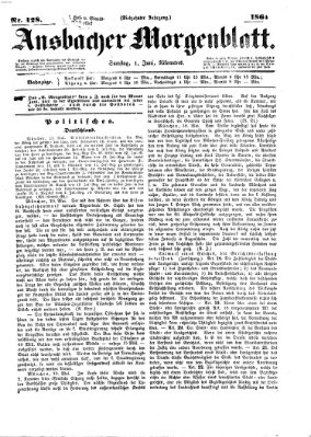 Ansbacher Morgenblatt Samstag 1. Juni 1861