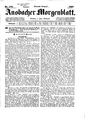 Ansbacher Morgenblatt Samstag 8. Juni 1861
