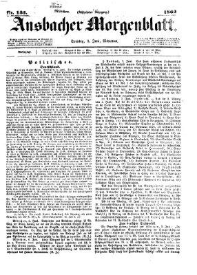 Ansbacher Morgenblatt Sonntag 8. Juni 1862