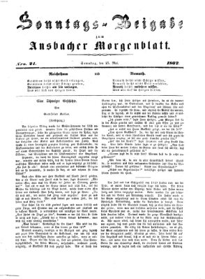 Ansbacher Morgenblatt Sonntag 25. Mai 1862