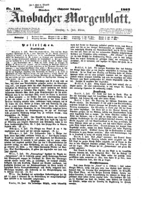 Ansbacher Morgenblatt Dienstag 8. Juli 1862
