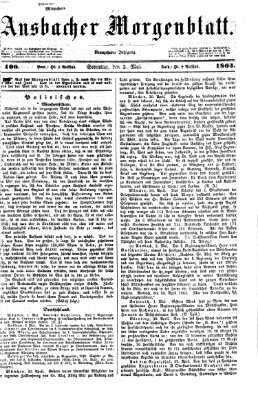 Ansbacher Morgenblatt Sonntag 3. Mai 1863