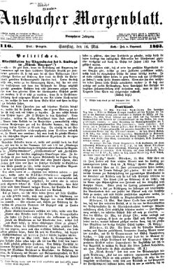 Ansbacher Morgenblatt Samstag 16. Mai 1863