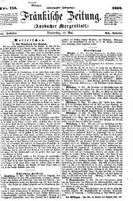 Fränkische Zeitung (Ansbacher Morgenblatt) Donnerstag 12. Mai 1864