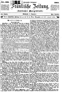 Fränkische Zeitung (Ansbacher Morgenblatt) Mittwoch 7. Dezember 1864