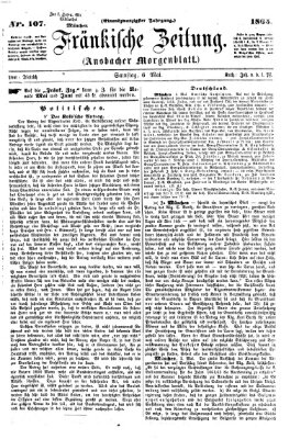 Fränkische Zeitung (Ansbacher Morgenblatt) Samstag 6. Mai 1865