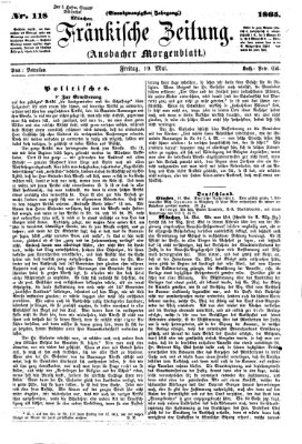Fränkische Zeitung (Ansbacher Morgenblatt) Freitag 19. Mai 1865