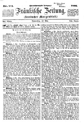 Fränkische Zeitung (Ansbacher Morgenblatt) Donnerstag 10. Mai 1866