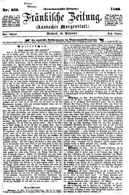 Fränkische Zeitung (Ansbacher Morgenblatt) Mittwoch 26. September 1866