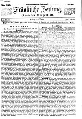Fränkische Zeitung (Ansbacher Morgenblatt) Freitag 5. Oktober 1866