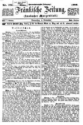 Fränkische Zeitung (Ansbacher Morgenblatt) Donnerstag 8. November 1866
