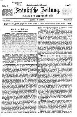 Fränkische Zeitung (Ansbacher Morgenblatt) Dienstag 8. Januar 1867