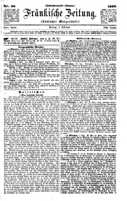 Fränkische Zeitung (Ansbacher Morgenblatt) Freitag 5. Februar 1869