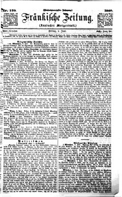 Fränkische Zeitung (Ansbacher Morgenblatt) Freitag 4. Juni 1869