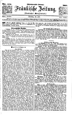 Fränkische Zeitung (Ansbacher Morgenblatt) Samstag 24. Juli 1869