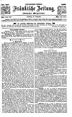 Fränkische Zeitung (Ansbacher Morgenblatt) Dienstag 28. Dezember 1869