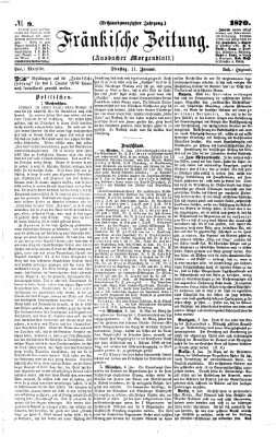 Fränkische Zeitung (Ansbacher Morgenblatt) Dienstag 11. Januar 1870