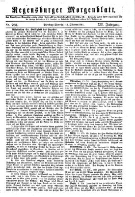 Regensburger Morgenblatt Dienstag 15. Oktober 1861