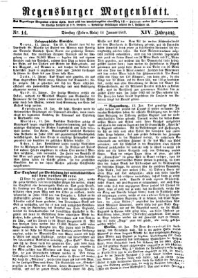 Regensburger Morgenblatt Dienstag 14. Januar 1862