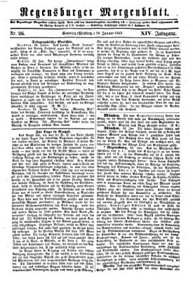 Regensburger Morgenblatt Sonntag 26. Januar 1862