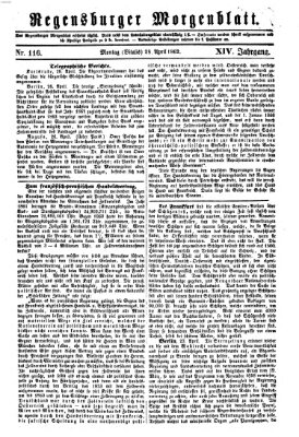 Regensburger Morgenblatt Montag 28. April 1862