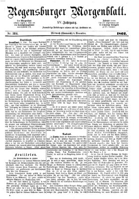 Regensburger Morgenblatt Mittwoch 5. November 1862