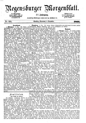 Regensburger Morgenblatt Samstag 6. Dezember 1862