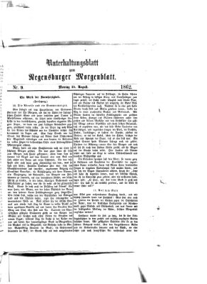 Regensburger Morgenblatt Montag 25. August 1862