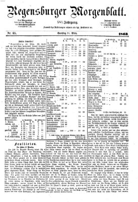 Regensburger Morgenblatt Samstag 21. März 1863