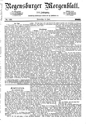 Regensburger Morgenblatt Donnerstag 11. Juni 1863
