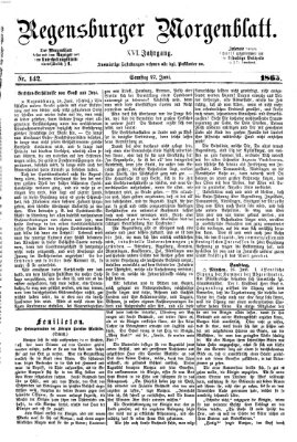 Regensburger Morgenblatt Samstag 27. Juni 1863