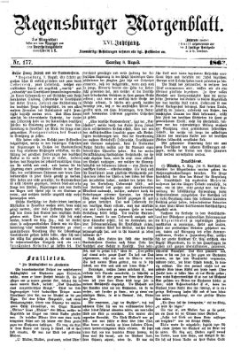 Regensburger Morgenblatt Samstag 8. August 1863
