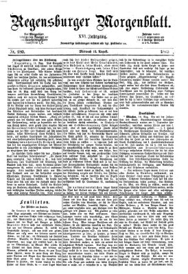 Regensburger Morgenblatt Mittwoch 12. August 1863