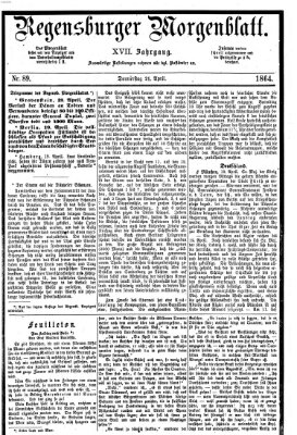 Regensburger Morgenblatt Donnerstag 21. April 1864