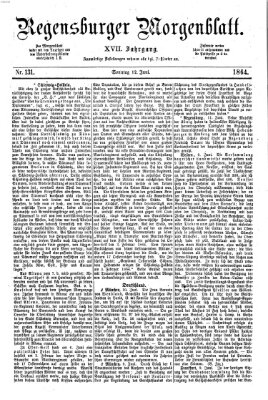 Regensburger Morgenblatt Sonntag 12. Juni 1864