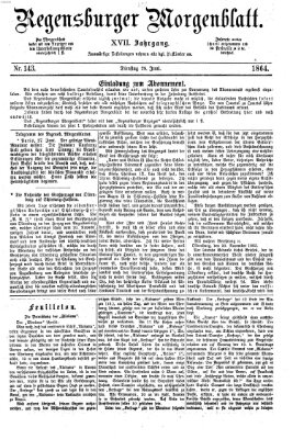 Regensburger Morgenblatt Dienstag 28. Juni 1864