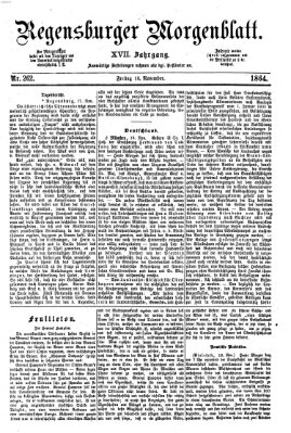 Regensburger Morgenblatt Freitag 18. November 1864