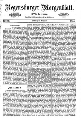 Regensburger Morgenblatt Mittwoch 30. November 1864
