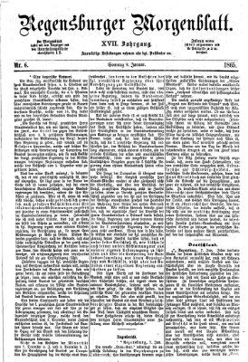 Regensburger Morgenblatt Sonntag 8. Januar 1865