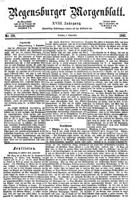 Regensburger Morgenblatt Samstag 2. September 1865